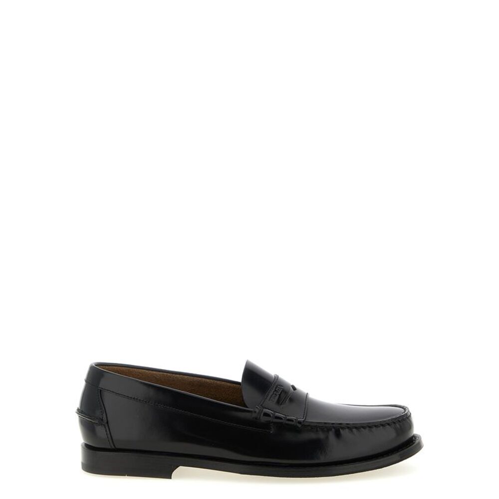 Prada Men Brushed Leather Loafers